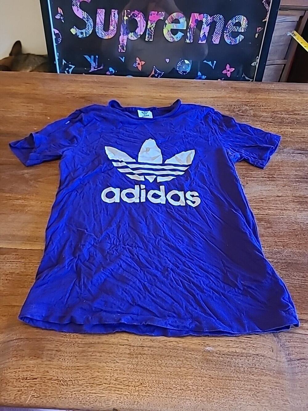 ADIDAS lilac purple Logo Trefoil short sleeved t-shirt Size S Women’s